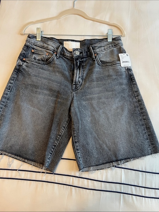 MOTHER Pants - MOTHER Gray Cutoff Denim Jean Shorts